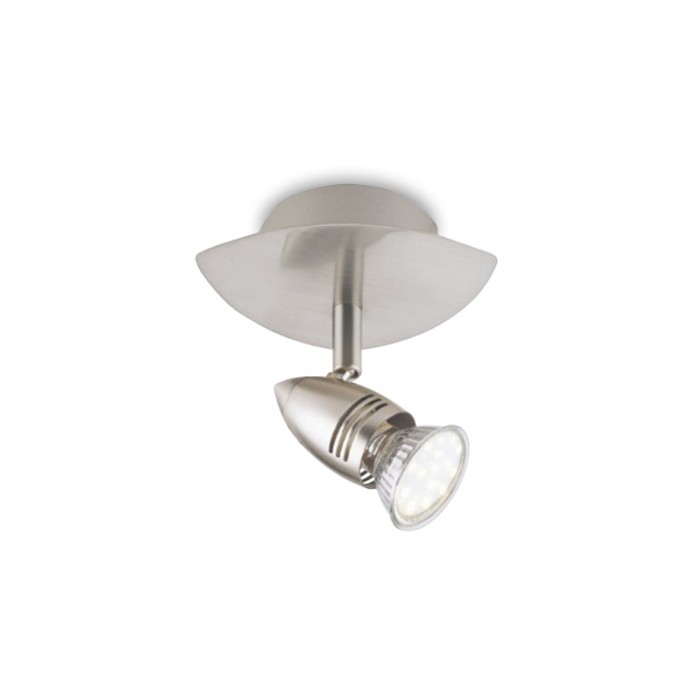 Faretto spot parete in metallo attacco GU10 3w 