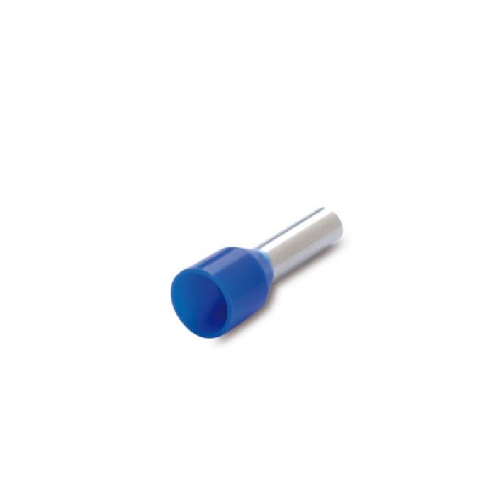 Terminali bussolotto puntalini 2,5mm 250pz colore blu