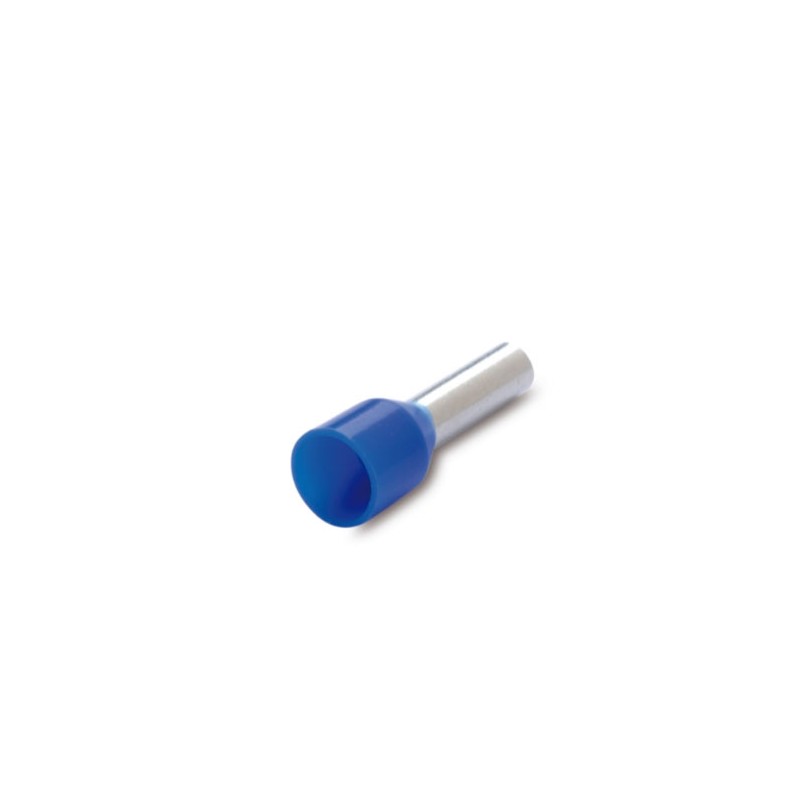 Terminali bussolotto puntalini 2,5mm 250pz colore blu