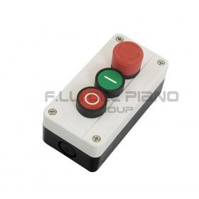 Safety control unit red zero green button mushroom emergency