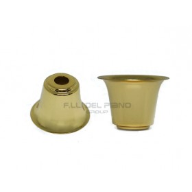 Bicchiere e14 metallo dorato lampadario