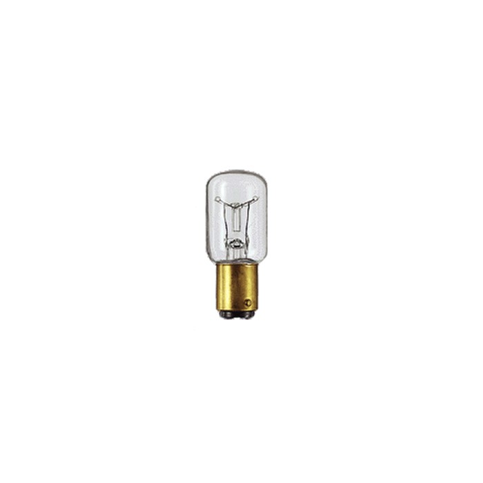 Lampada incandescenza per macchina da cucire 15w ba15 16x45mm