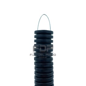 Tubo corrugato flessibile con tirafilo nero 20d 100mt pvc 