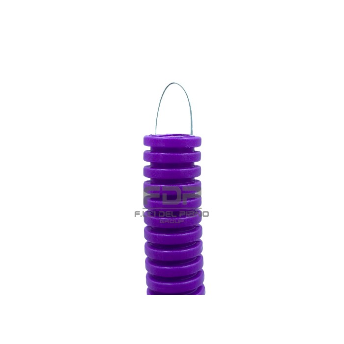 Tubo flessibile corrugato con tirafilo viola 20d pvc...