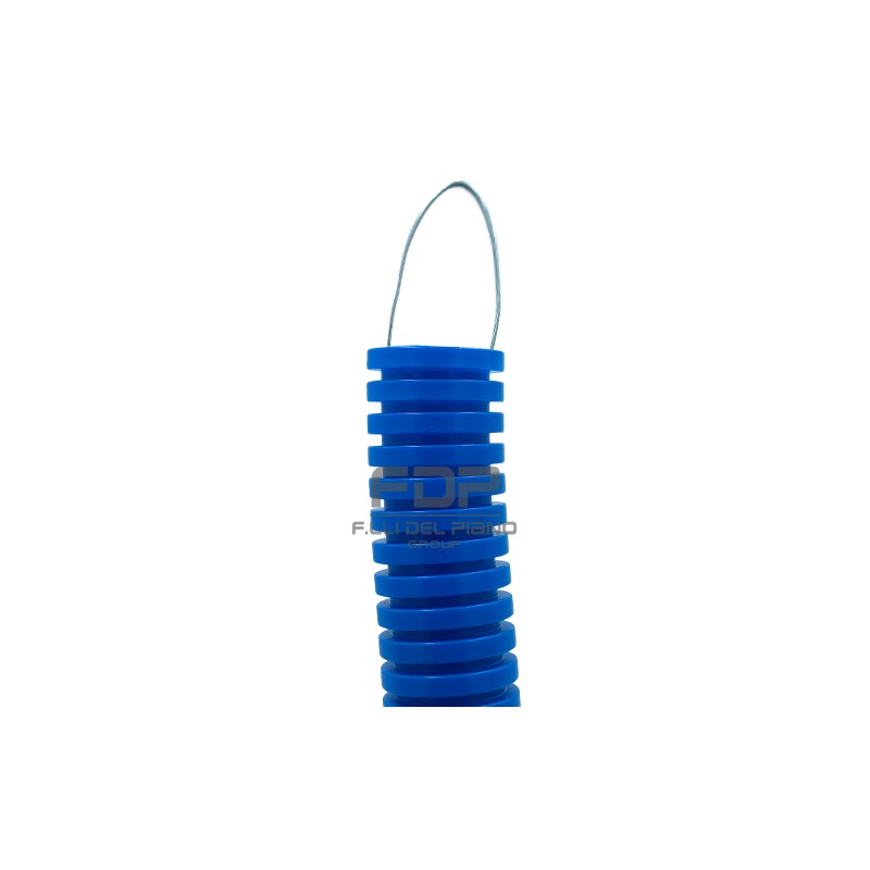 Blauer flexibler wellschlauch mit fadenzugsonde...