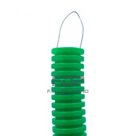 Tubo corrugato verde flessibile tirafilo elettrico 25d pvc 50mt