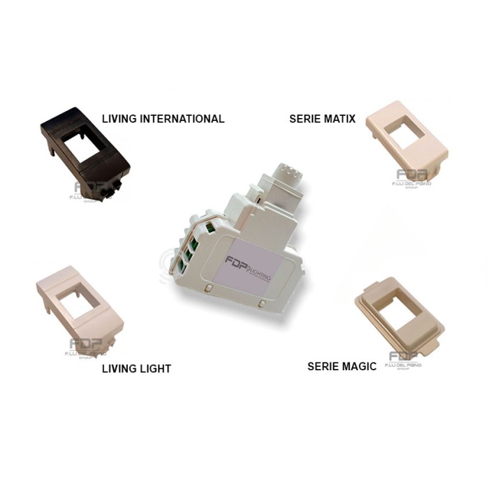 Dimmer regolabile per lampade led e alogene trasformatori meccanici 4-100W