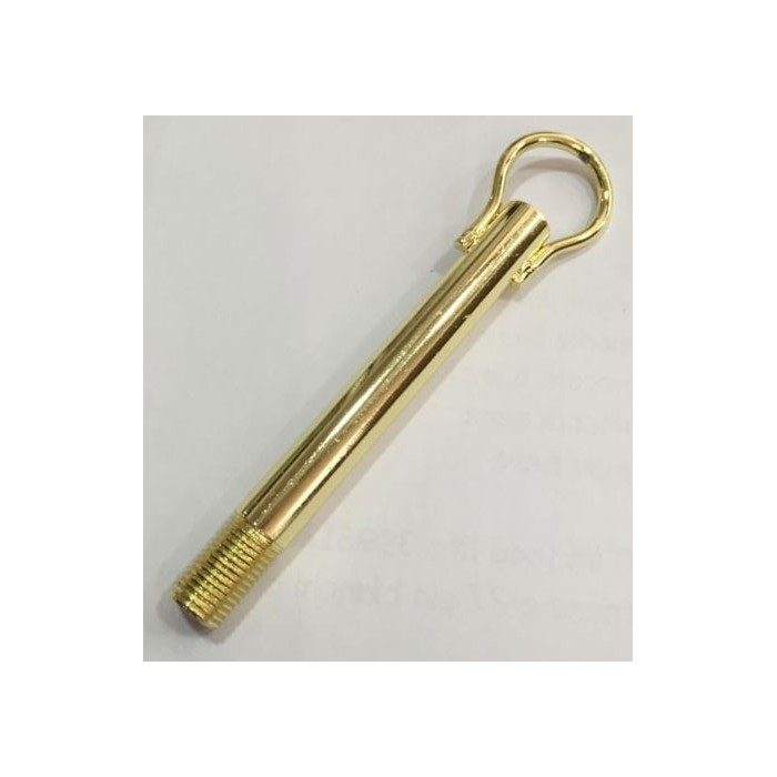 Tigetta lampadario con anello saldato oro lucido 100mm m10x1 2