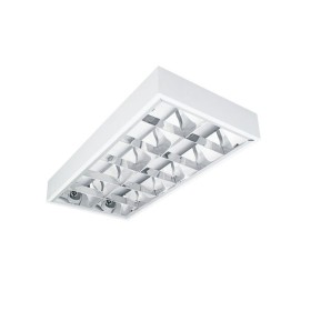 Plafoniera speculare illuminazione a LED torino 2x18w G13 bianco 