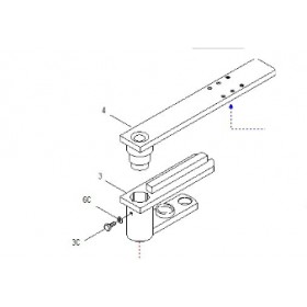 Leva aggancio sblocco - motore frog 119ria042 came