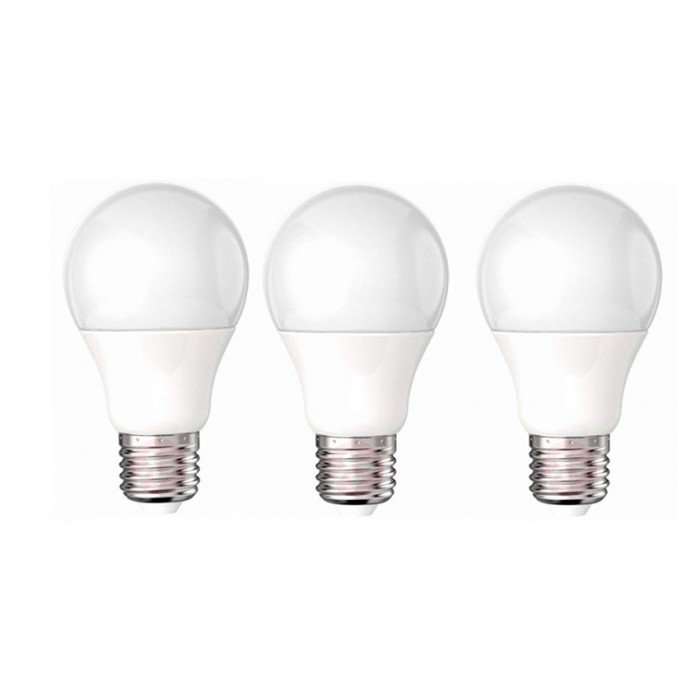 Led lampe 3er kit kaltlicht 6500k e27 806lm 9-60w...