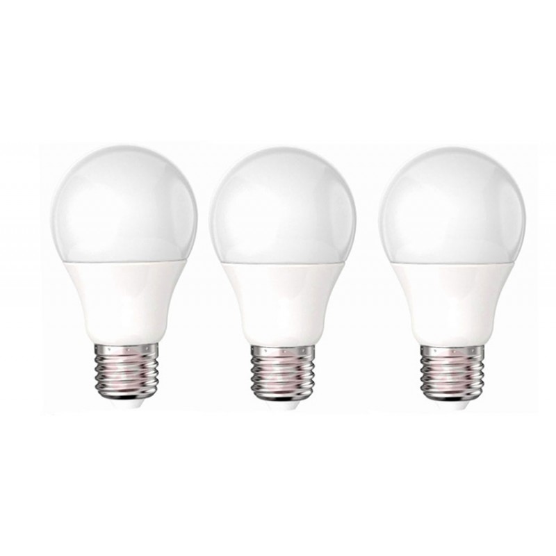 Lampada led 3pz kit luce fredda 6500k e27 806lm...
