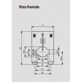 Transformateur réducteur de courant tu40 d.30 vemer