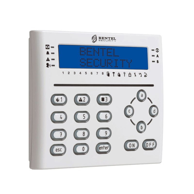 Tastiera absoluta antifurto lcd t line bianca T-white Bentel