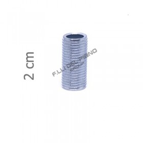 Tubetto filettato in ferro lampadari 20mmtz20 10x1