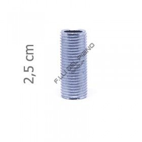 Tubetto filettato in ferro  25mm tz25 10x1 