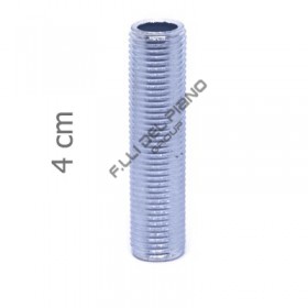 Tubetto filettato in ferro ricambio lampadario 40mm tz40 10x1 