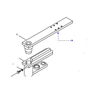 Staffa attacco cancello - automazione frog 119ria043 came