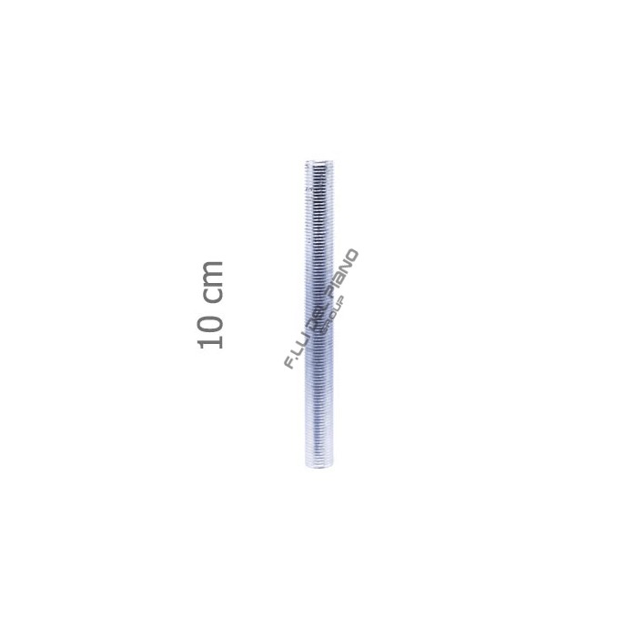 Tube fileté en fer 100mm fixation douille 10x1