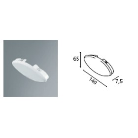 Testate chiusura terminali plafoniera vega grigio 2pz Plexiform