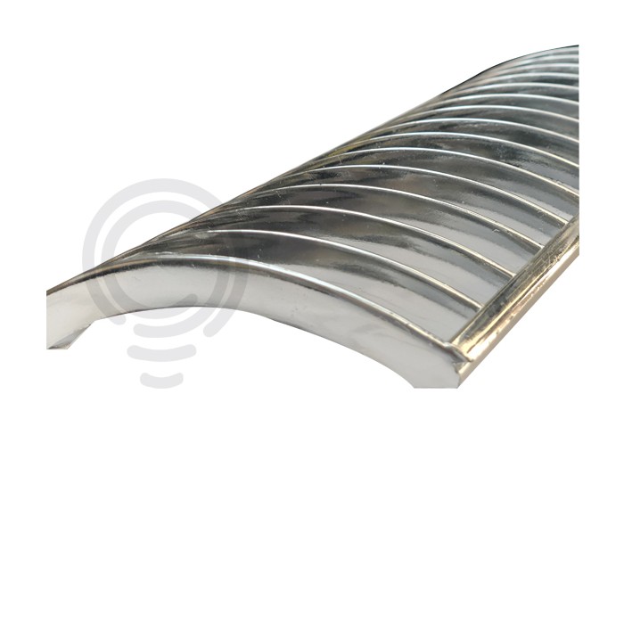 Chrom-metallic-lamellenschirm-kit für t8 vega 1x4pcs...