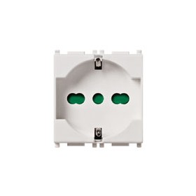 2p t 16a universal socket electric white plana 14210 vimar