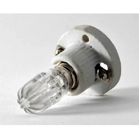Portalampada porcellana mignon e14 a base tonda