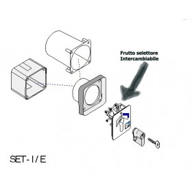 Sélecteur à clé complet insert sete 119rir009 came automatisation