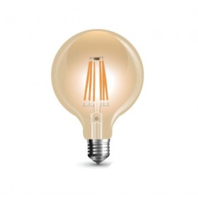 Lampe globe lampe led e27 ambre clair 3w-26w vintage shot