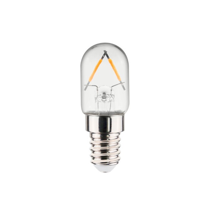 Lampadina piccola pera led stick trasparente E14 220v 1,5w 15w