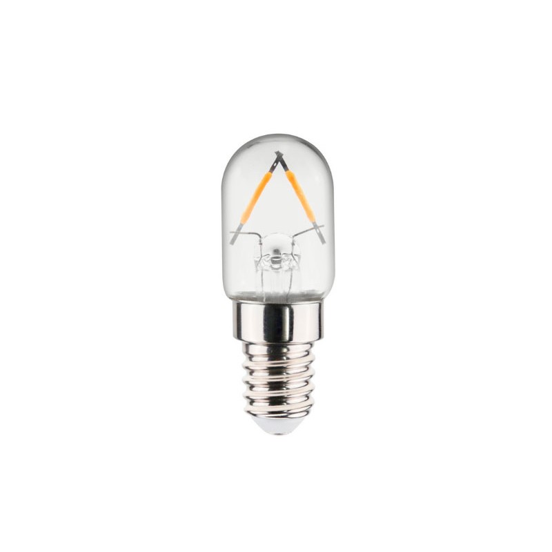 Lampadina piccola pera led stick trasparente E14 220v 1,5w 15w