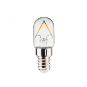 Lampadina piccola pera led stick trasparente E14 220v 1,5w 15w