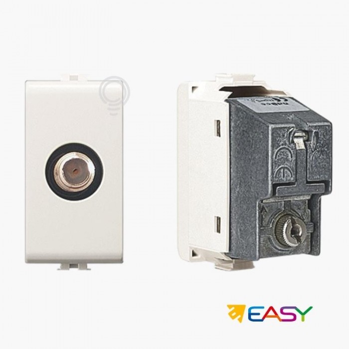 Coaxial television socket TV SAT direct female Matix