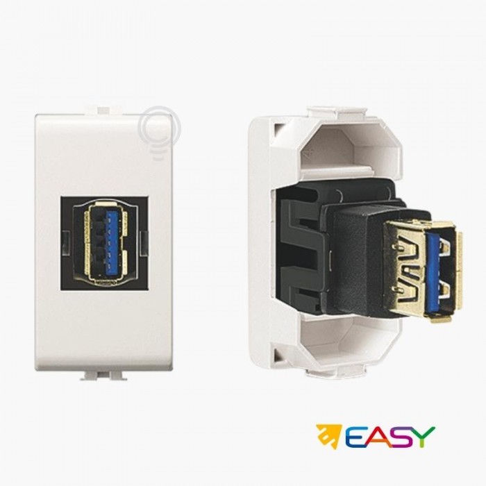 USB power socket with Matix Keystone coupling