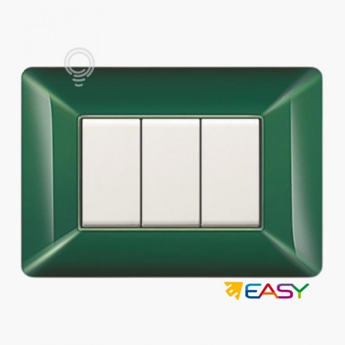 Scotland green 4-module switch cover plate compatible...