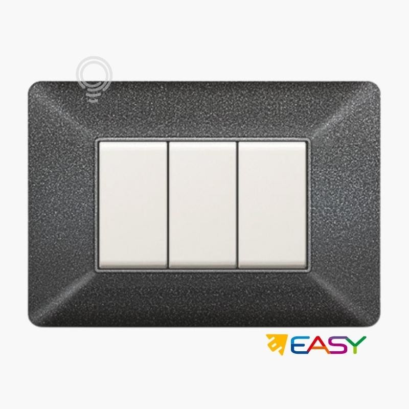 Plaque de recouvrement interrupteur 3 modules...