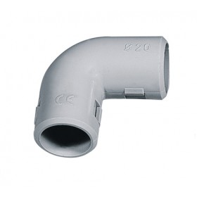 Curva ispezionabili IP40 D16 grigio RK 90° Elettrocanali 