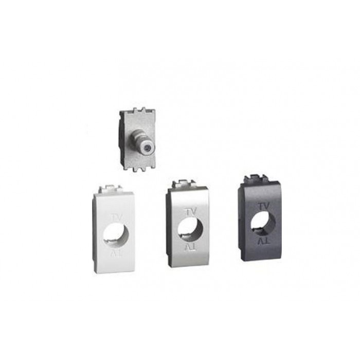 Coaxial satellite socket F connection living Bticino LN4202F 2