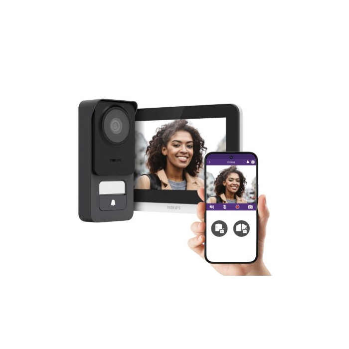 Videocitofono alta qualità dell’immagine e sempre connesso philips 7 pollici touch