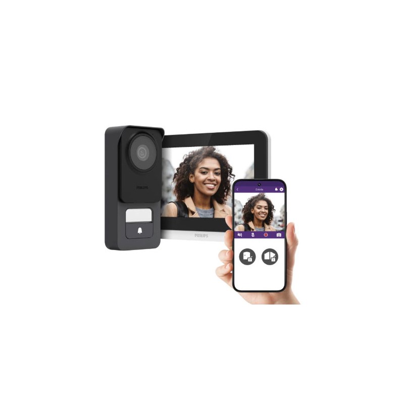 Videocitofono alta qualità dell’immagine e sempre connesso philips 7 pollici touch