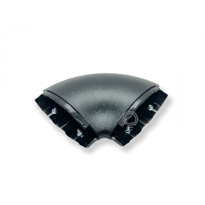 Plafonnier vega plexiforme noir joint angulaire