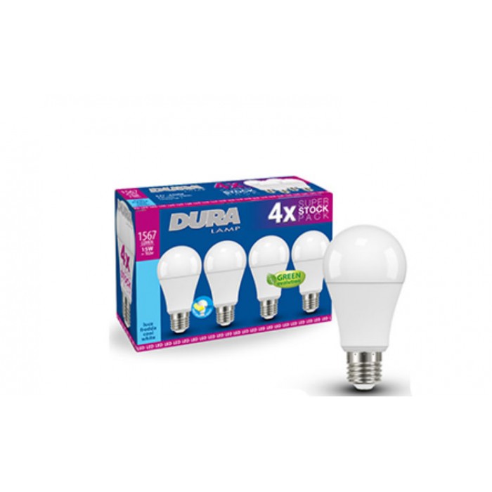 Lampe LED 13,5w 1567 lumens E27 6400K 4pcs PACK