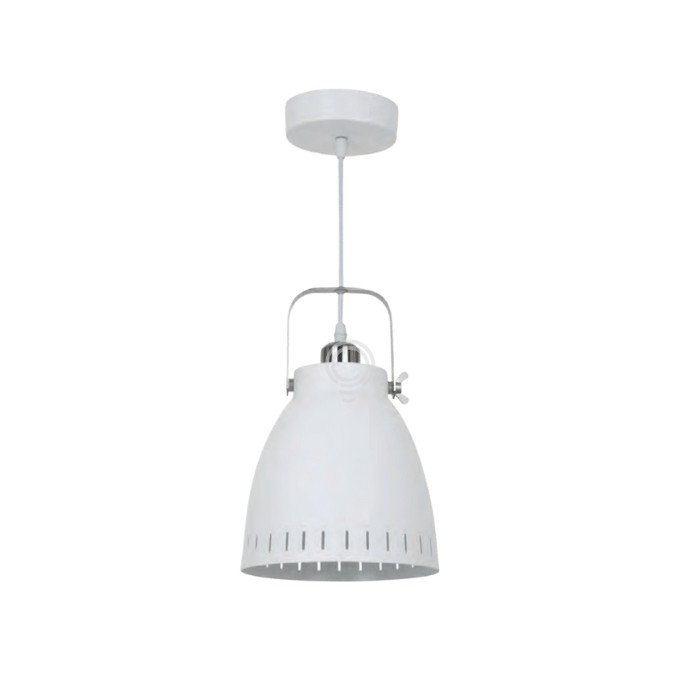 Suspension Sansa 1 x E27 Max 40W blanc