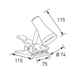 Applique elegante con sistema a clip aggancio 320lm 4,5W