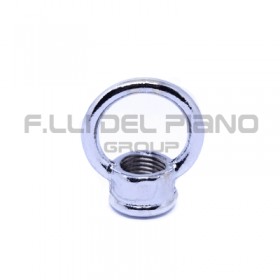 Gancio sospensione lampadario galvanico cromo 25x28