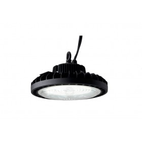 Faro sospensione alluminio nero cappellone industriale 4000k 21000lm 150w