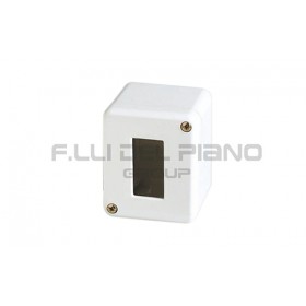 Contenitore parete 1 posto ip21 2821wh sm1 bianco elettrocanali 