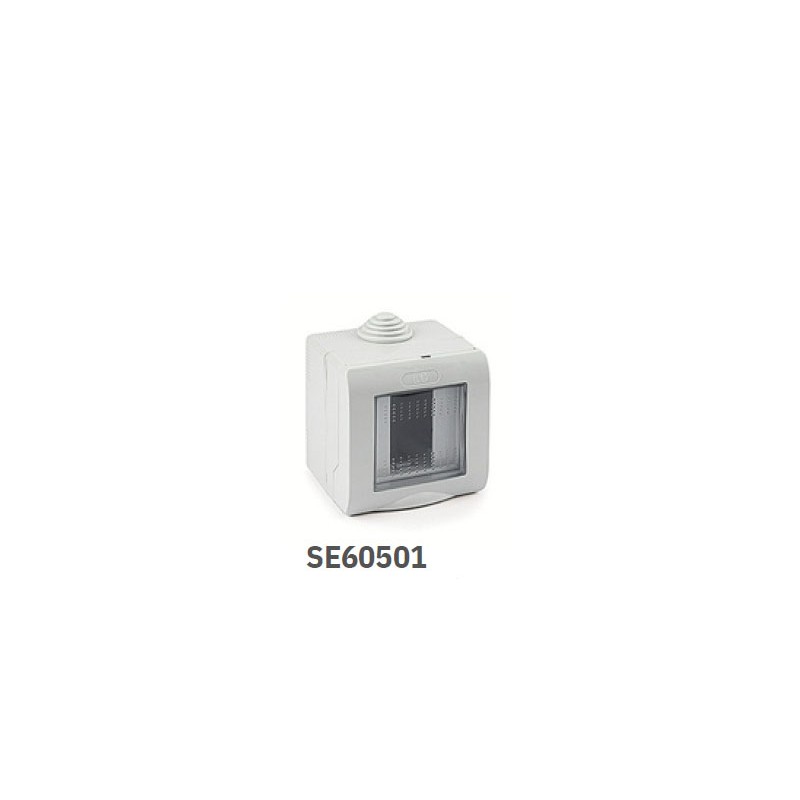 Contenitore cassetta box IP55 da parete 1 modulo con portello Matix