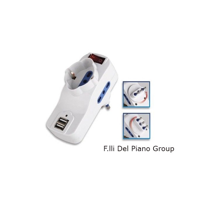 Drehbarer elektrischer Adapterstecker 3 Steckdosen 2... 2