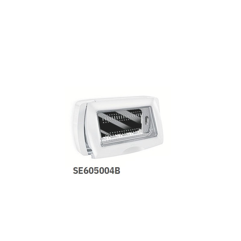 Placca autoportante 4 moduli con portello IP55...